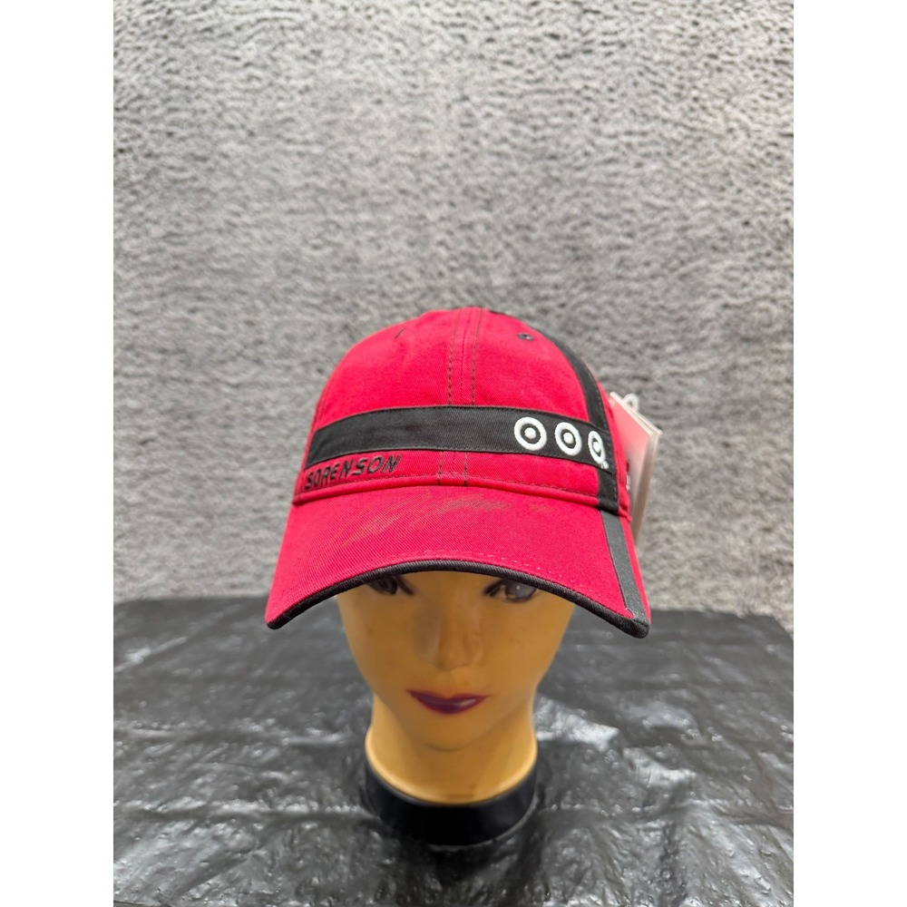 Vintage Nascar Target Racing #41 Reed Sorenson Signed Baseball Cap Red Black NWT